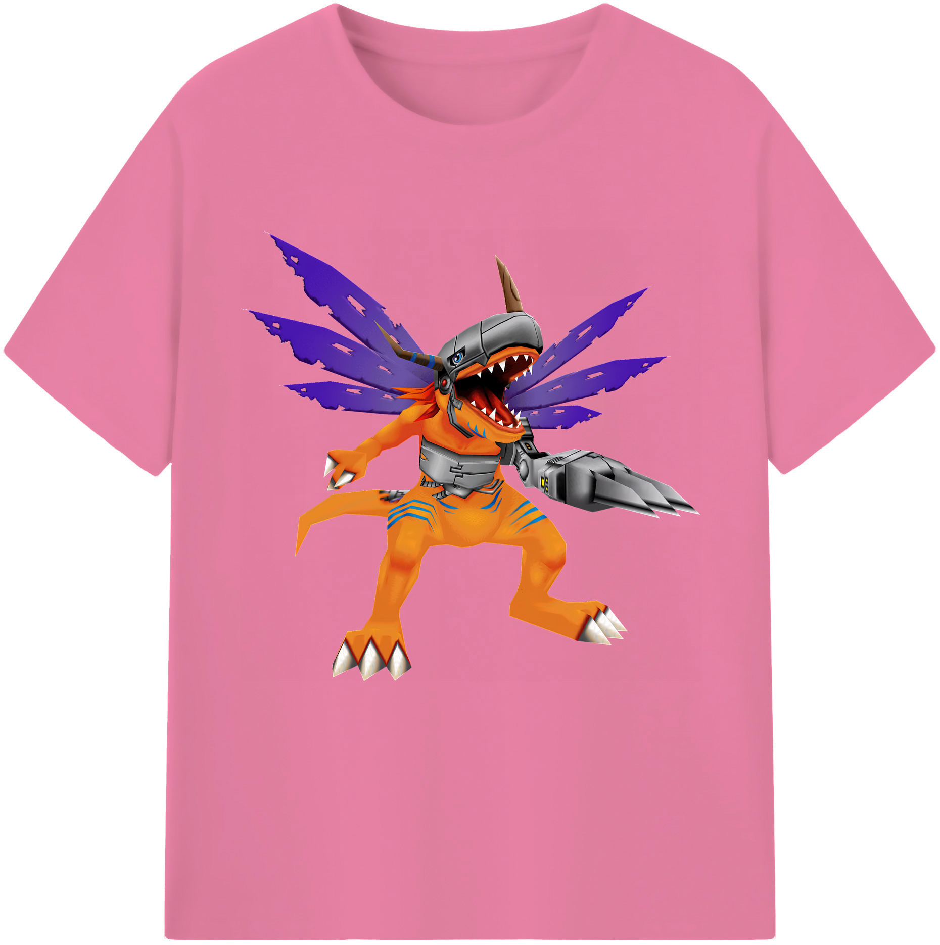 （画像用） Digimon デジタルモンスター/デジモン 綿100％半袖Tシャツ（フロントプリント）